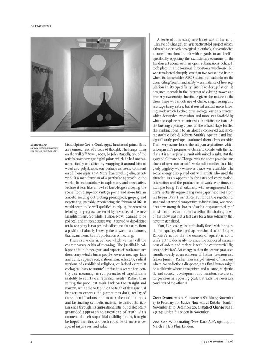 Dean Kenning Eco Art